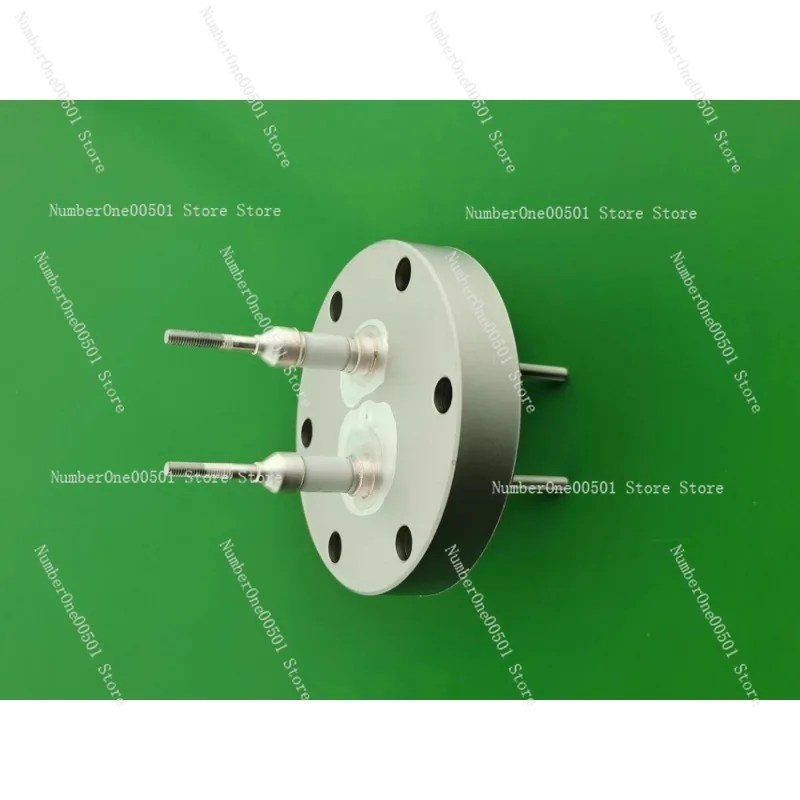 Ceramic Metal CF35 Electrode Flange Insulation Sealed High Voltage Feeding Device Connection Device Conductive Pillar