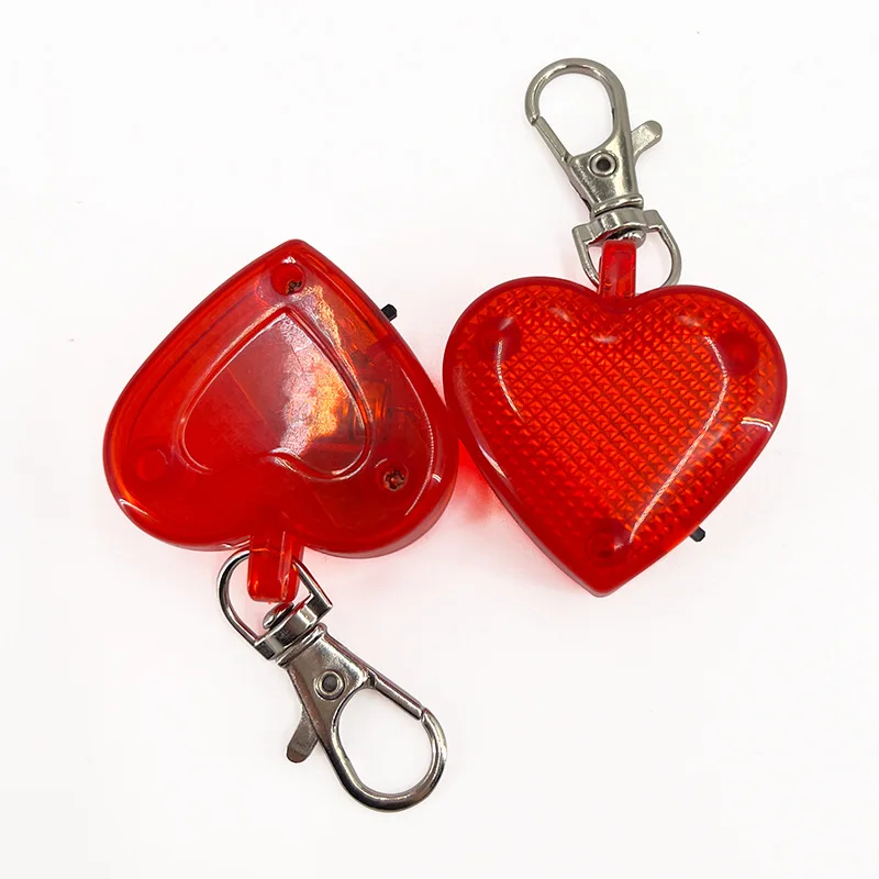 

Creative Glowing Heart-shaped Toys Keychain Pendant LED Lights Children / Pet Supplies Tag Necklace Anti-lost Glowing Light