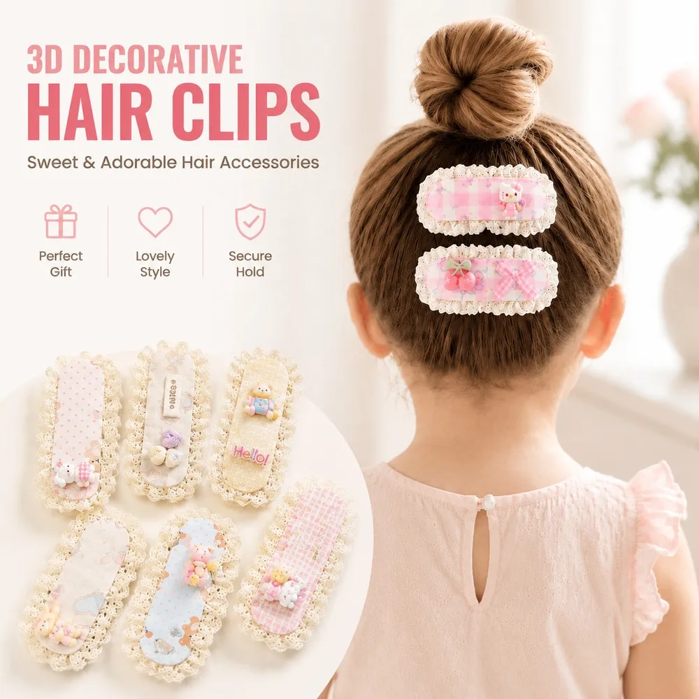 Cute Girls Bangs Stickers MAGIC TAPE Hair Clips No Slip Fringe Holder Baby Toddler Hair Accessories Sweet Hairpins