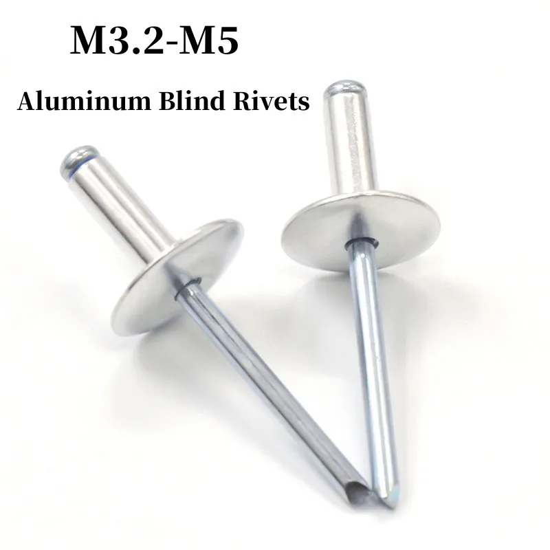 Large Cap Open End Aluminum Blind Rivets/ Blind Rivet/pull Cap Rivets/Blind Rivet with Flat Round Head Split Brivets