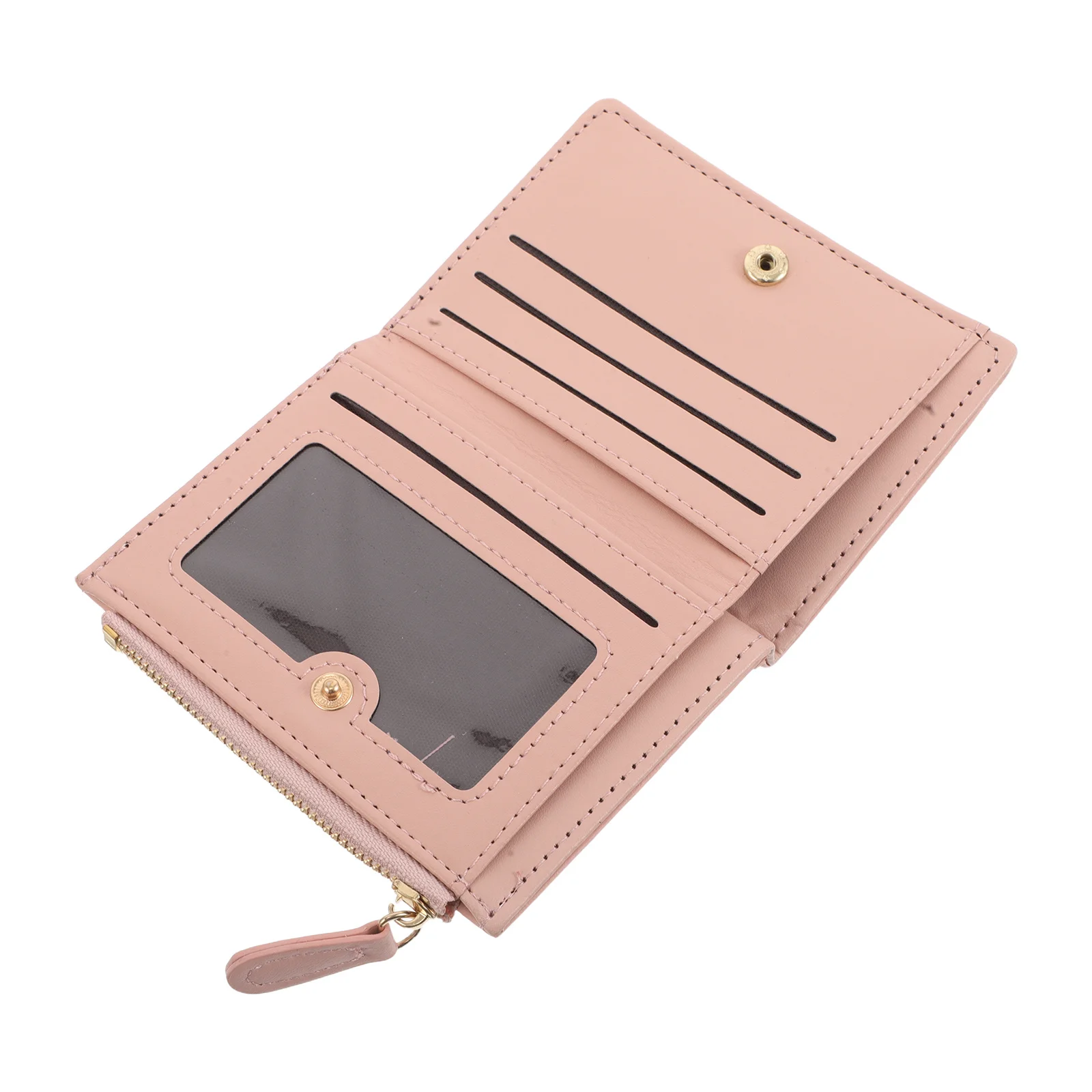 

Embroidered Wallet Women Compact PU Bifold Travel Coin Purse Floral Design Small Soft Card Holder Small Cute Wallet