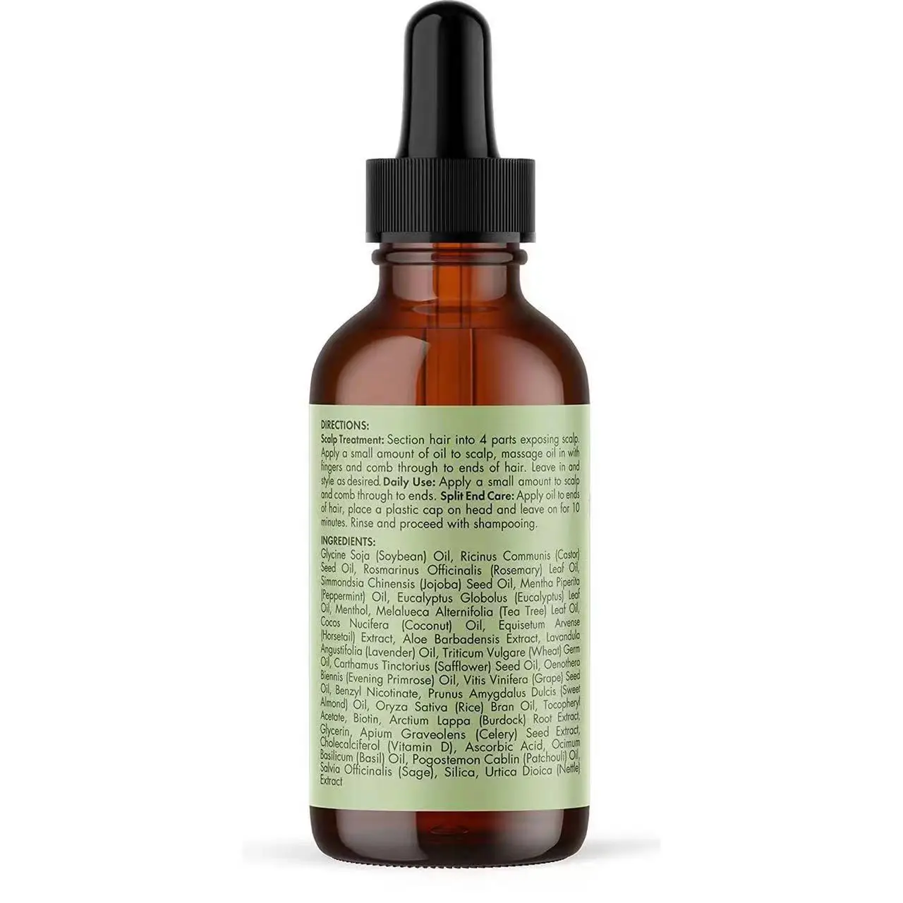 59ml Hair Growth Essential Oil Rosemary Mint Hair Strengthening Oil Treatment Dry Mielle Organics Split Ends Hair Essential Oil