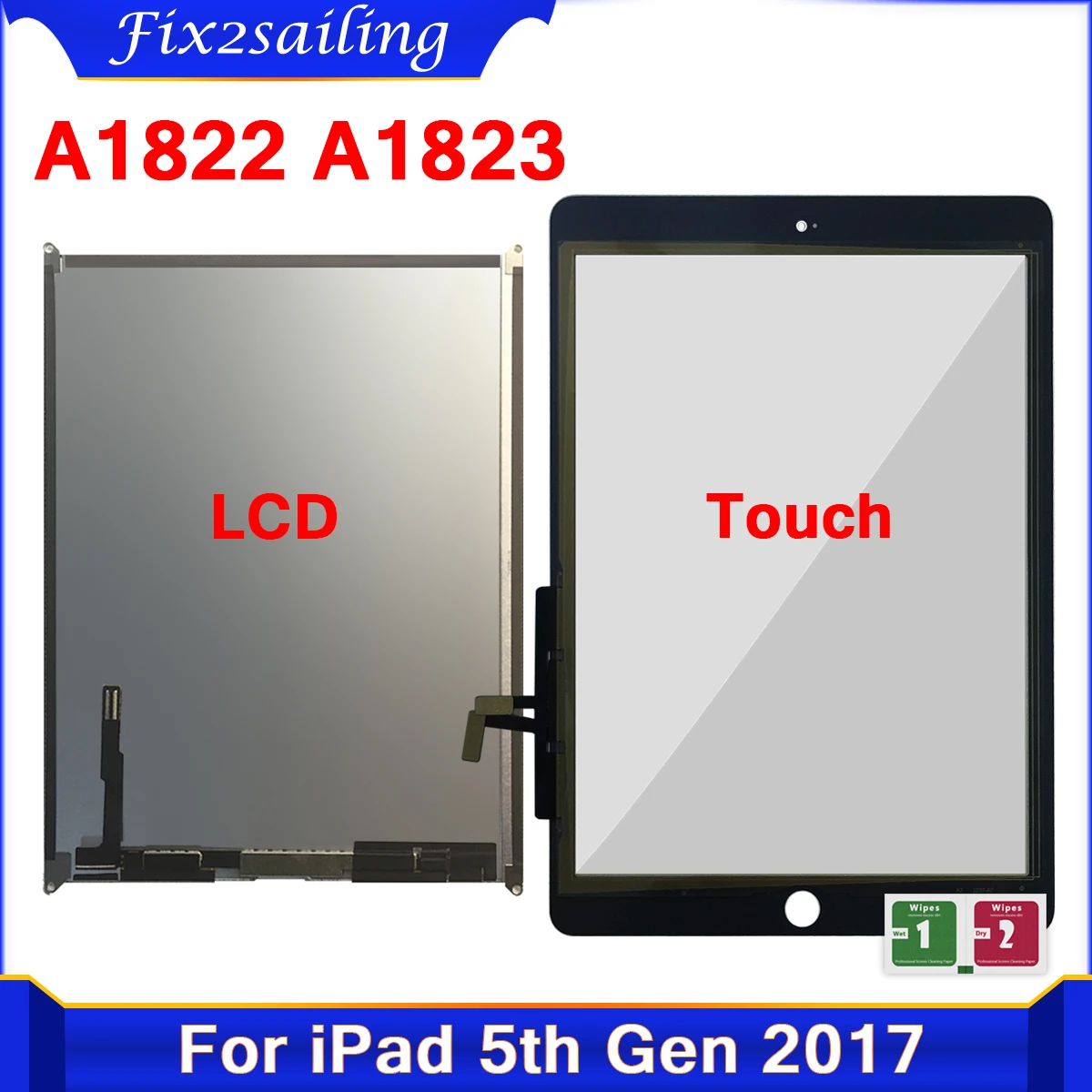 توصيل شاشة اللمس لجهاز iPad 2017 (A1823) – تقييم ونصائح للاستخدام