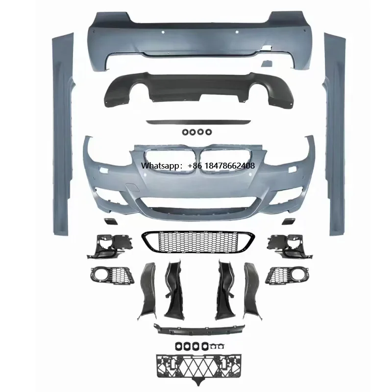 High Quality Car Modification MT M Sport Body Kit M Tech Front Bumper Rear Bumper Bodykit for  3 Series E92 E93 2005-2012