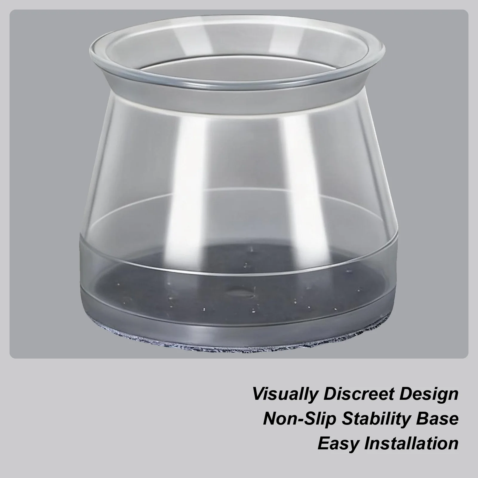 

Защитные накладки на пол для ножек мебели, защитный противоскользящий чехол, силиконовые войлочные подушечки для ножек стула для стола, патио, комнаты, классной комнаты, дома