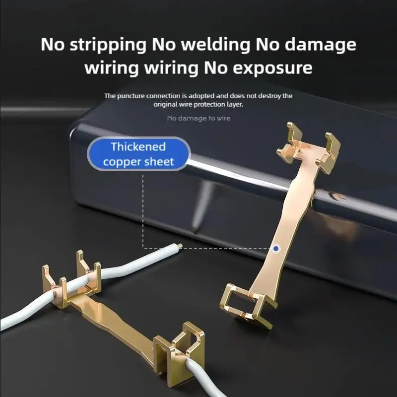 2 Pin Way Plug Docking T Type Electrical Connector LED Wire Cable Automotive No Break Lines Connector Strip Terminal Connection - Image 4