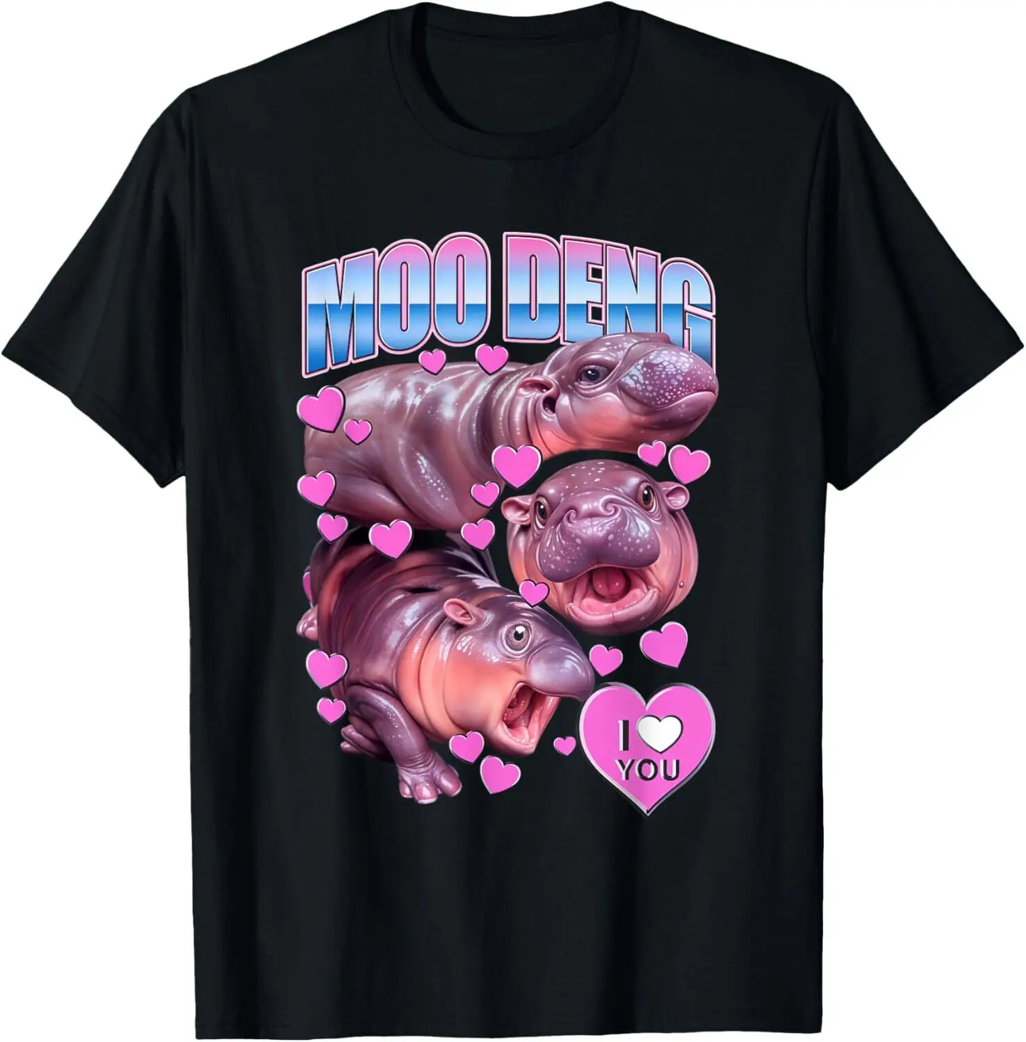 MOO-DENG THE FAMOUS BABY PIGMY HIPPO MOODENG - OFFICIAL T-Shirt