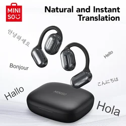 Translator Earphone MINISO MS162 Face-to-Face Translation Bluetooth Earphones Wireless Headphones Office Travel,ASMR Headset APP
