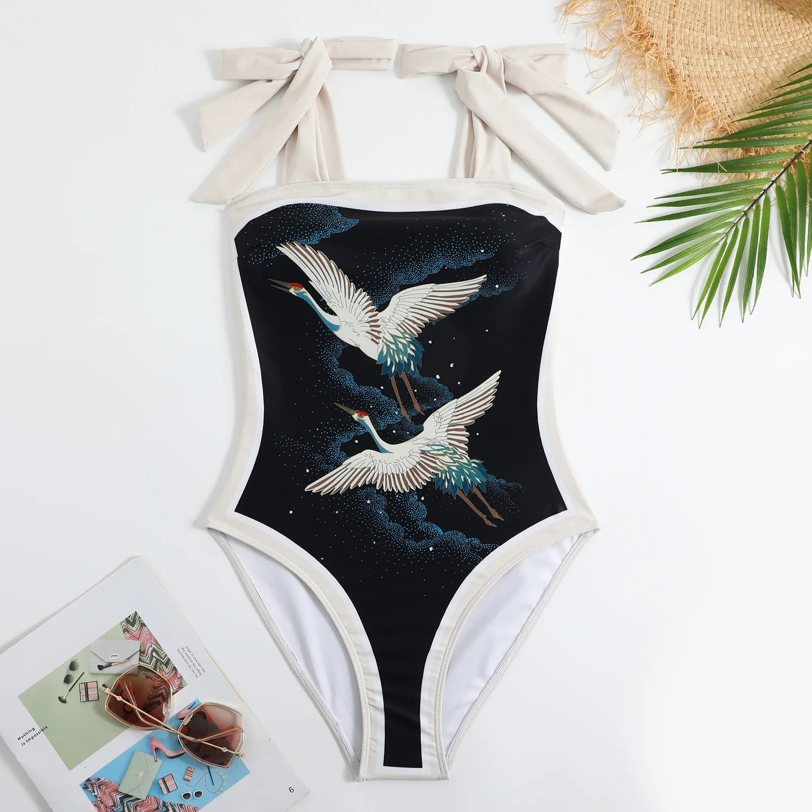 Women One Piece Swimwear Cover-up Beach Dress Sexy Many Printing Available Lady Bathing Suits With Pad Wireless New Swimsuits