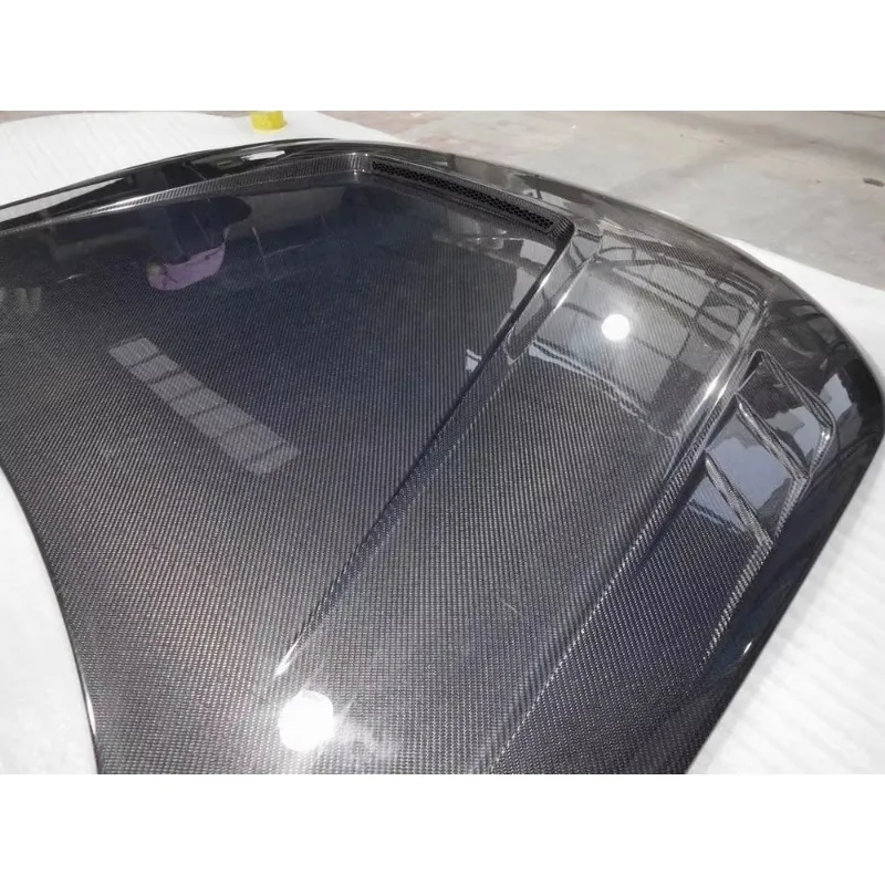 غطاء محرك السيارة من ألياف الكربون على طراز AT غطاء محرك السيارة لـ A4 B8