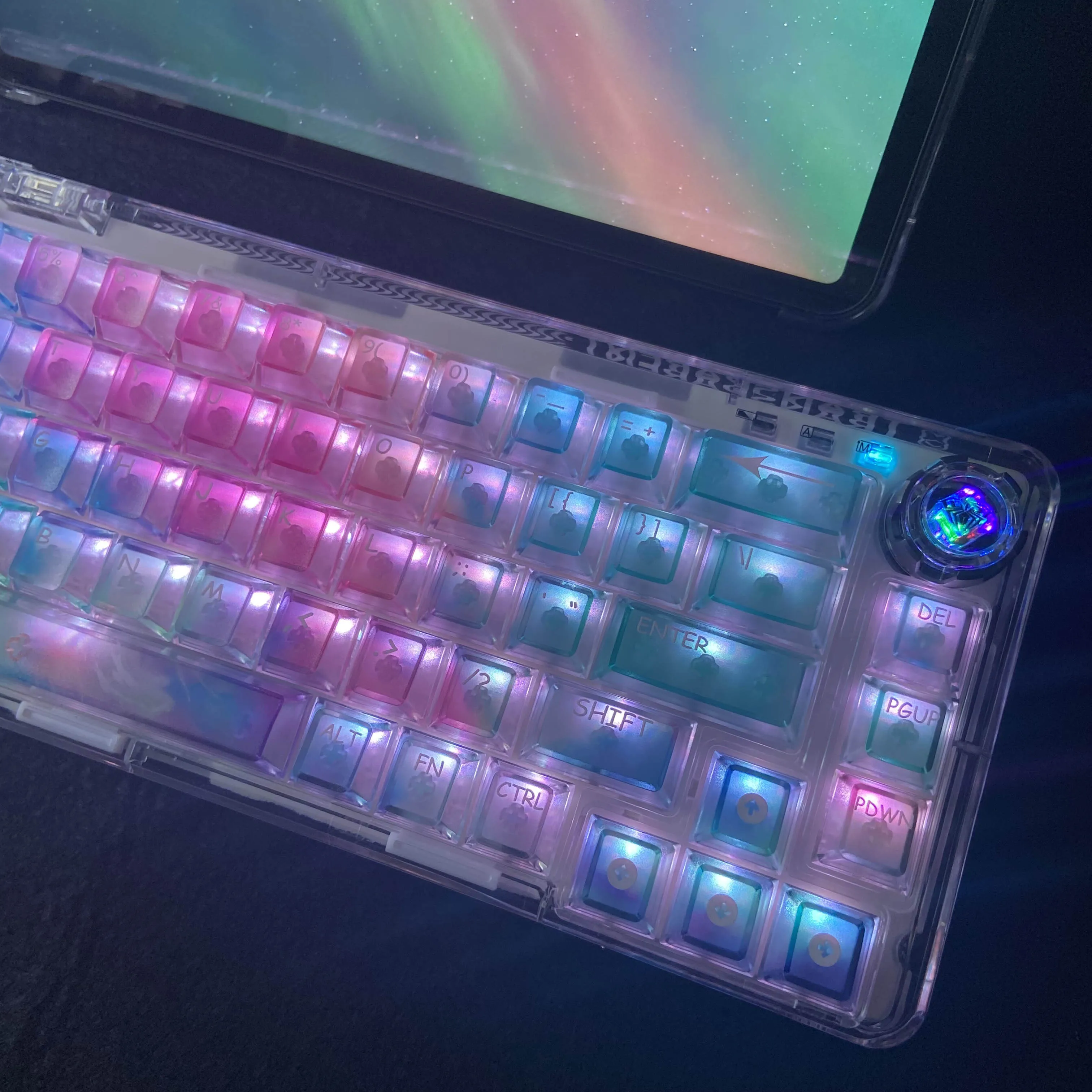 Colorful Keycap 60% 65% 75% TKL 96% 100% PC Custom Frosted matte Keycap for Mechanical Keyboard