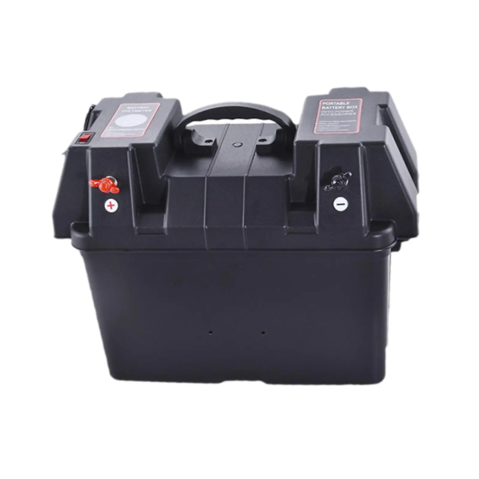 

Battery Storage Box Waterproof Multifunctional Heavy Duty Portable Batteries Carrier for Outdoor Trucks Trailer Camper Suvs