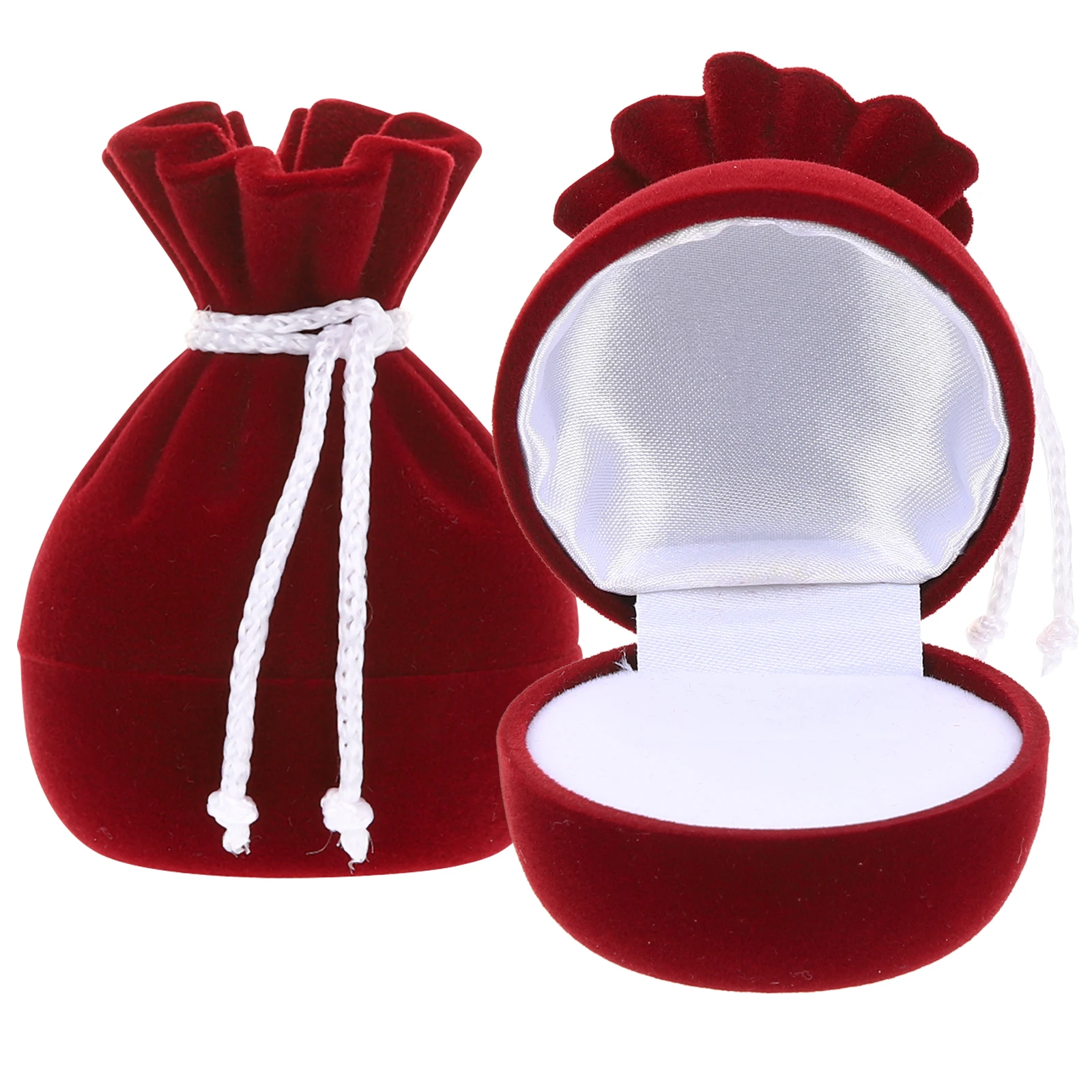 

2pcs Jewelry Box for Earrings Rings Necklace Storage Travel Small Case Organizer Ring Earrings Container Women