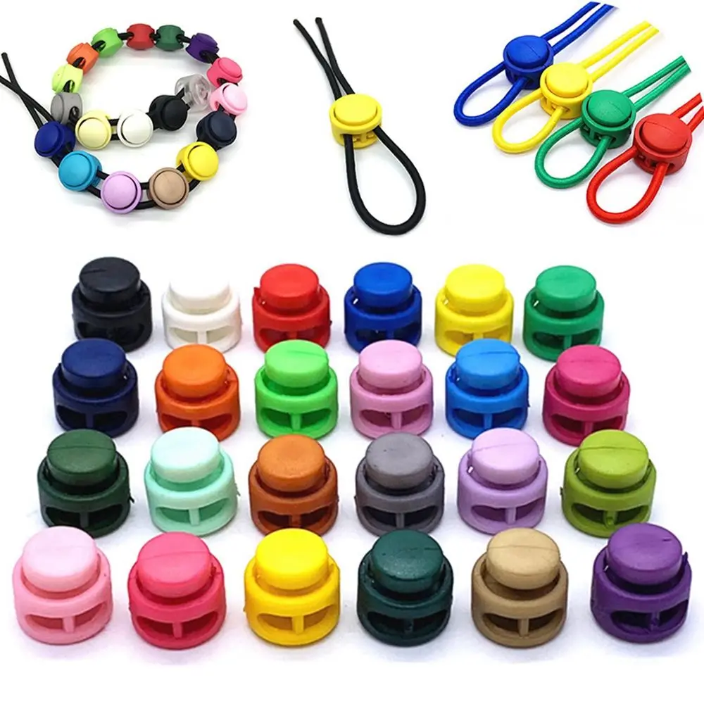 10Pcs 5mm Spring Buckle Shoelace Toggle Stopper Adjustment Cord Lock Clip Clip Stopper Garments Accessoies Buckle Clamp