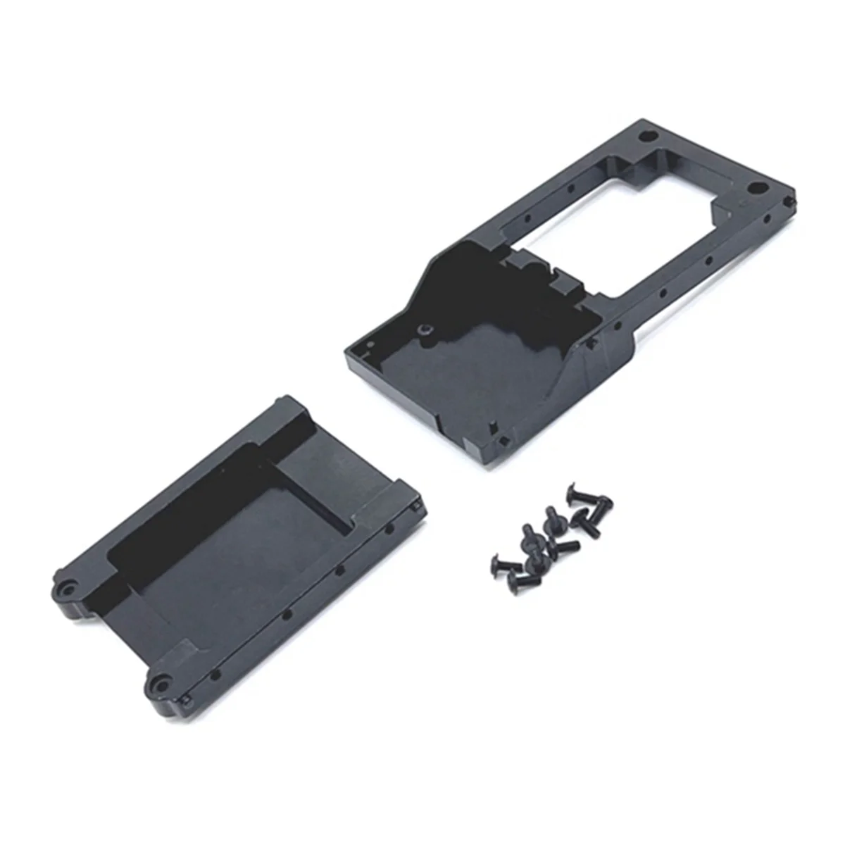 For MN78 MN-78 MN 78 1/12 R/C Car Upgrade Parts Metal Front & Rear Crossbar Receiver Mounting Bracket,Black