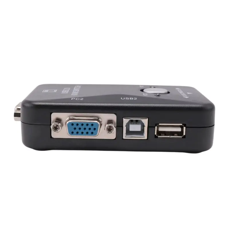 KVM Switch 2 Port VGA Switch USB 2.0 KVM Mouse Switcher Keyboard 1920X1080 Box Sharing Switch Vga Splitter