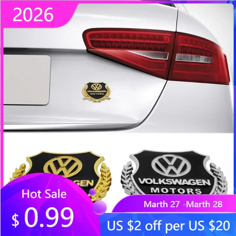

VW GTI GOLF 2026 Горячая наклейка для VW VOLKSWAGEN 2 шт. для Volkswagen Golf MK4 MK6 MK7 Jetta Touareg Beetle Passat Polo Tiguan CC Car