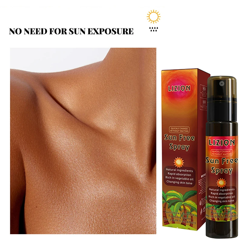 

1pc or 3 pcs Tanning Spray Bronze Wheat Fast Tanning Long Lasting Brightening Moisturizing Tannig Spray Skincare