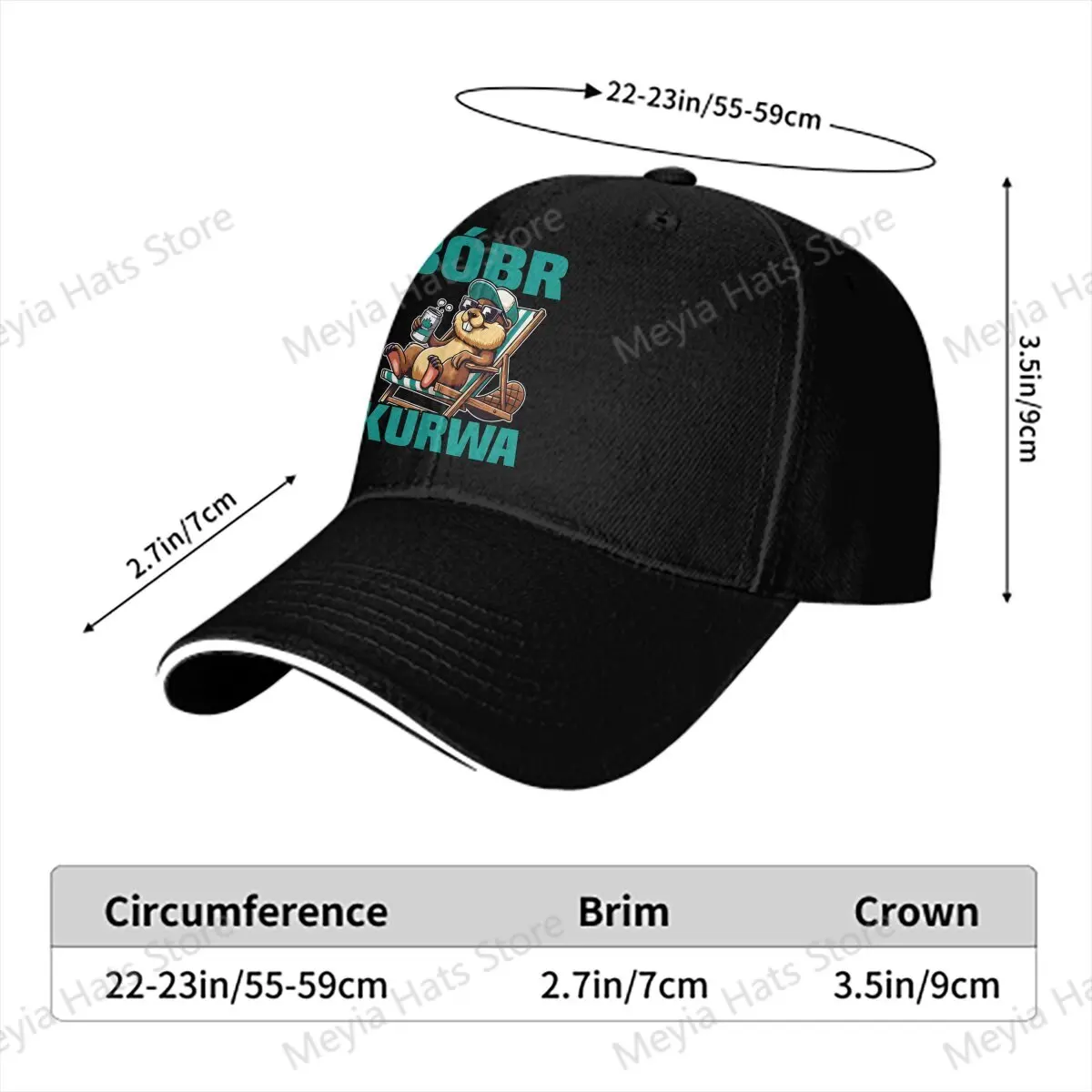 Polish Yakie Bydle Bober Meme Bobr Kurwa Game Baseball Cap Men Hats Women Visor Cycling Snapback Caps