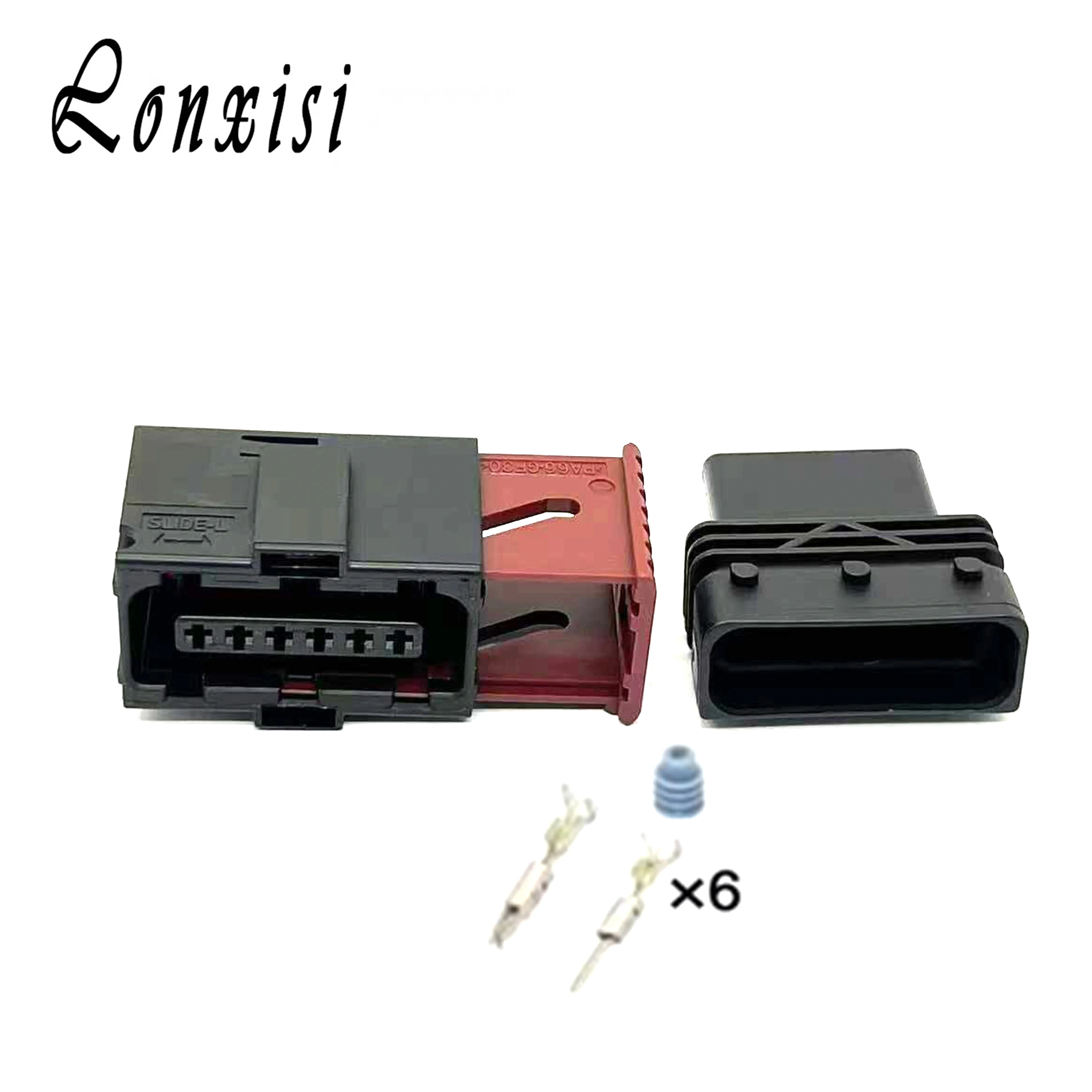 6 Pin 1.5mm Auto Waterproof Connector Accelerator Pedal Sensor Wire Harness Plug 6-929264-2 6-929265-2