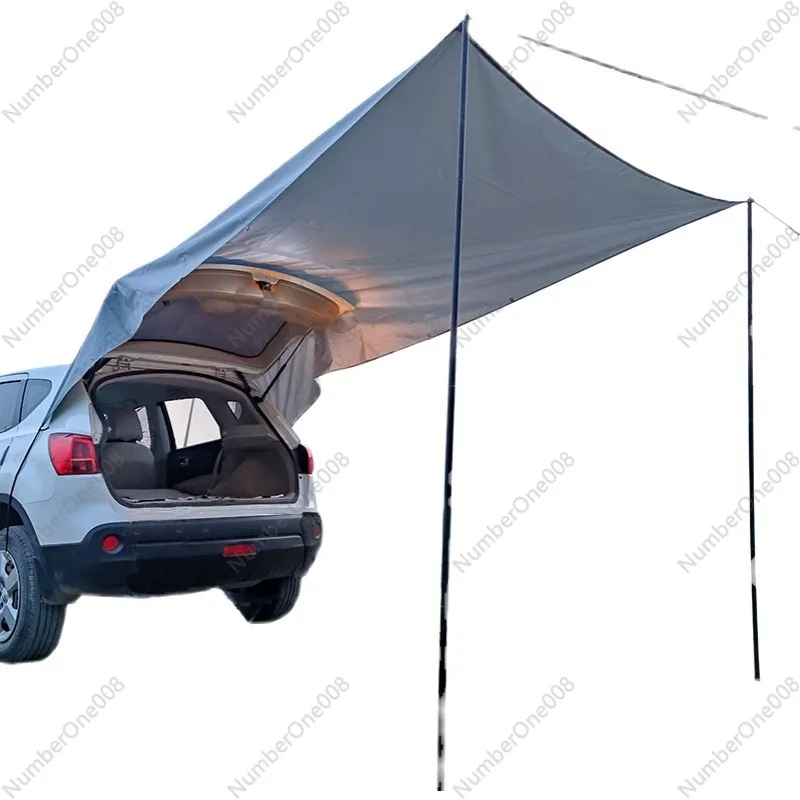 car-tail-canopy-suv-trunk-tent-silver-coating-sunproof-rainproof-leisure-camping-outdoor-side-car-side-tent
