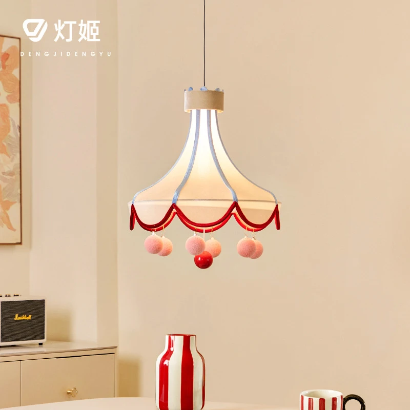 

Original Design Circus French Retro Chandelier2025New fabric bedroom lamp, dreamy children's room lighting fixture