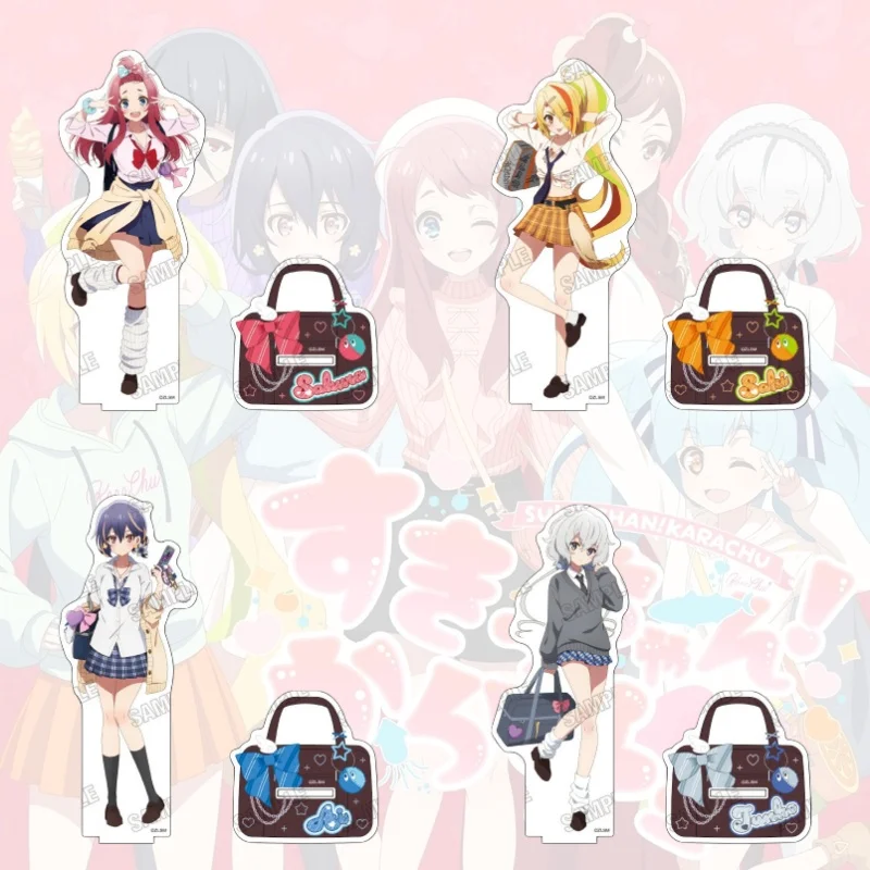 Anime ZOMBIE LAND SAGA Acrylic Stand Figure Sakura Saki Ai Junko Yugiri Stand Plate Cosplay Prop Decor Cartoons Gifts 15cm