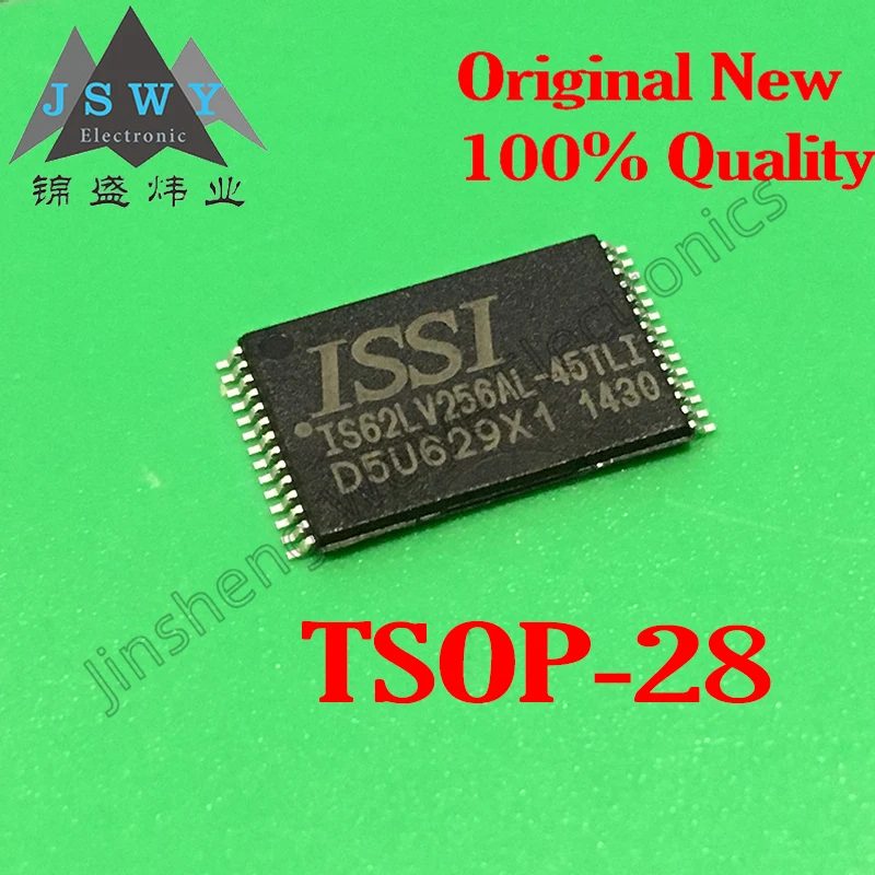 3PCS IS62LV256AL-45TLI IS62LV256 100% brand new imported TSOP28 SRAM asynchronous memory IC chip free shipping electronics