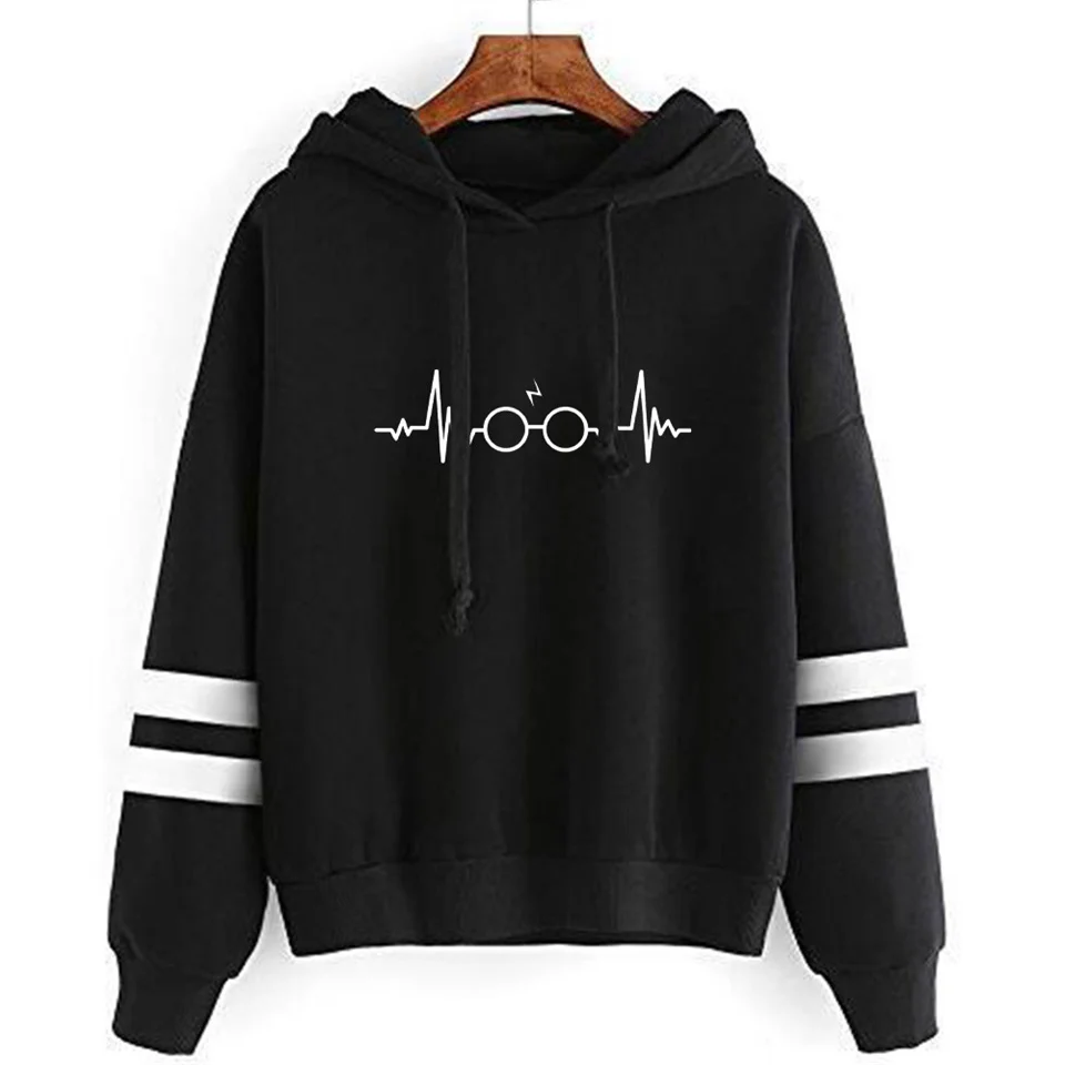 Glasses Printed Sweatshirt Hoodies Women/Men Platform 9-3/4 Long Sleeve Hoodie Sweatshirts Fashion Fleece Jacket Coat
