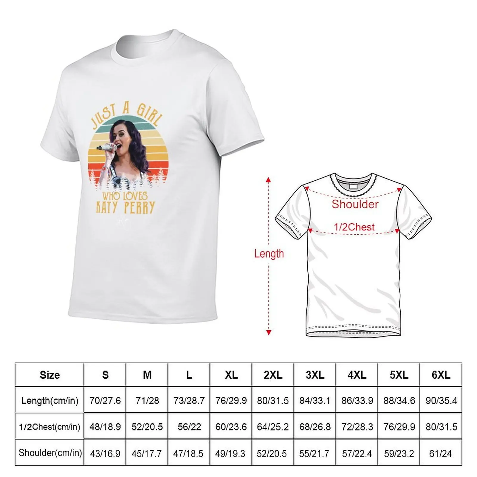 Just A Girl Who Loves Katy Perry T-Shirt oversized t shirt boys whites mens cotton t shirts