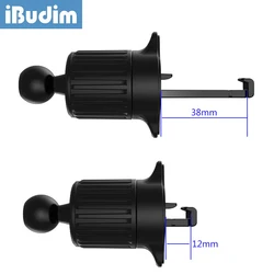 iBudim Upgrade Air Vent Clip for Car Phone Holder Stand 17mm Ball Head Base for Car Air Outlet Cellphone Support Car GPS Bracket