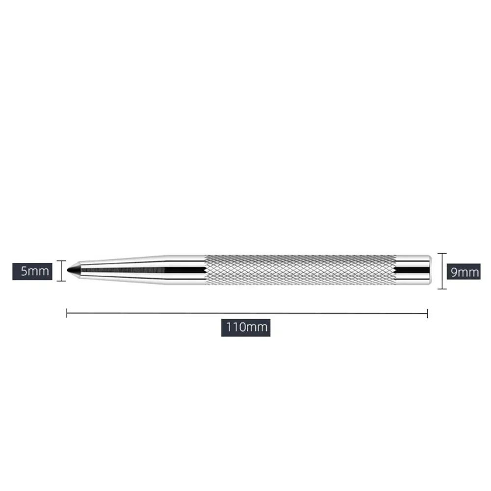 2 pezzi Localizzatore di punzoni centrali in acciaio al carbonio Localizzatore di punzoni a punto di scalpello Localizzatore di punzoni per trapano in metallo Mark Punzone centrale Punzone per scalpello per monitore