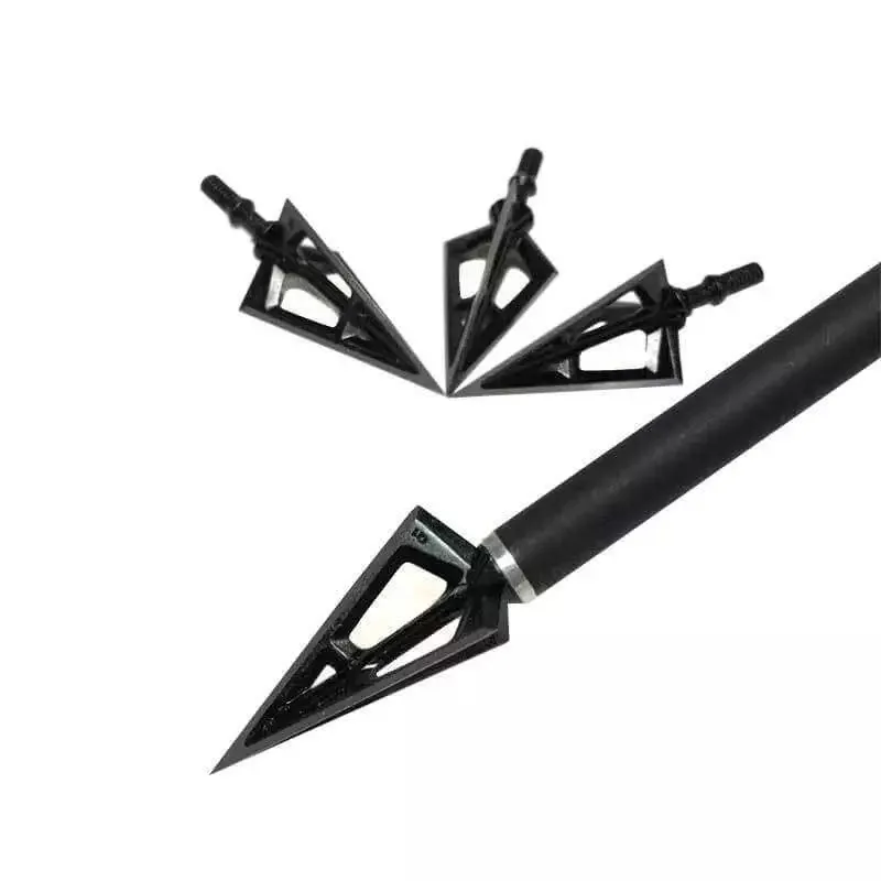 6/12pcs 100grain Hunting Arrowheads Broadheads Points Arrow Shooting Head Archery