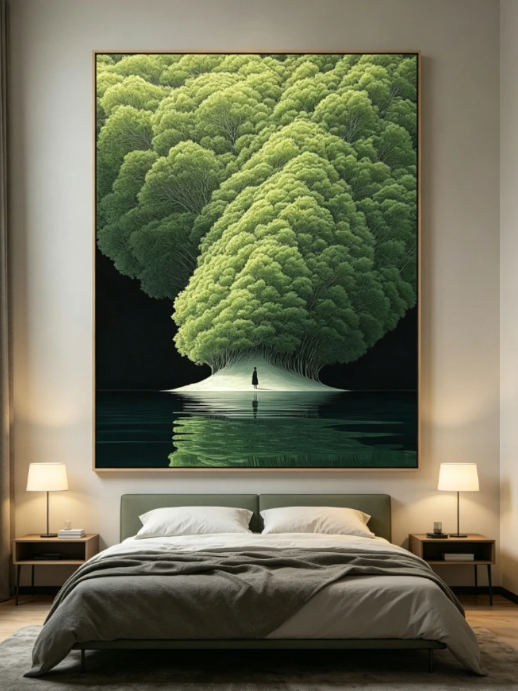 Surreal Tree Reflection 500/1000/1200/2000 PCS Jigsaw Puzzles Family Activity Games for Gameroom Bedroom Home Decor Frameless