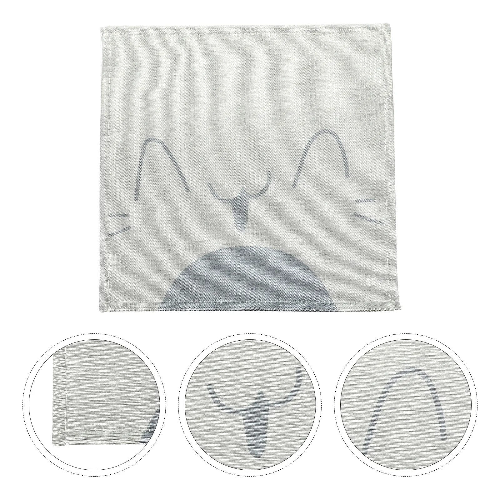 Ice Silk Seat Cushion Breathable Reusable Cool Mat Office Chair Dining Table Anti Slip Summer Pad Home Textiles Polyester