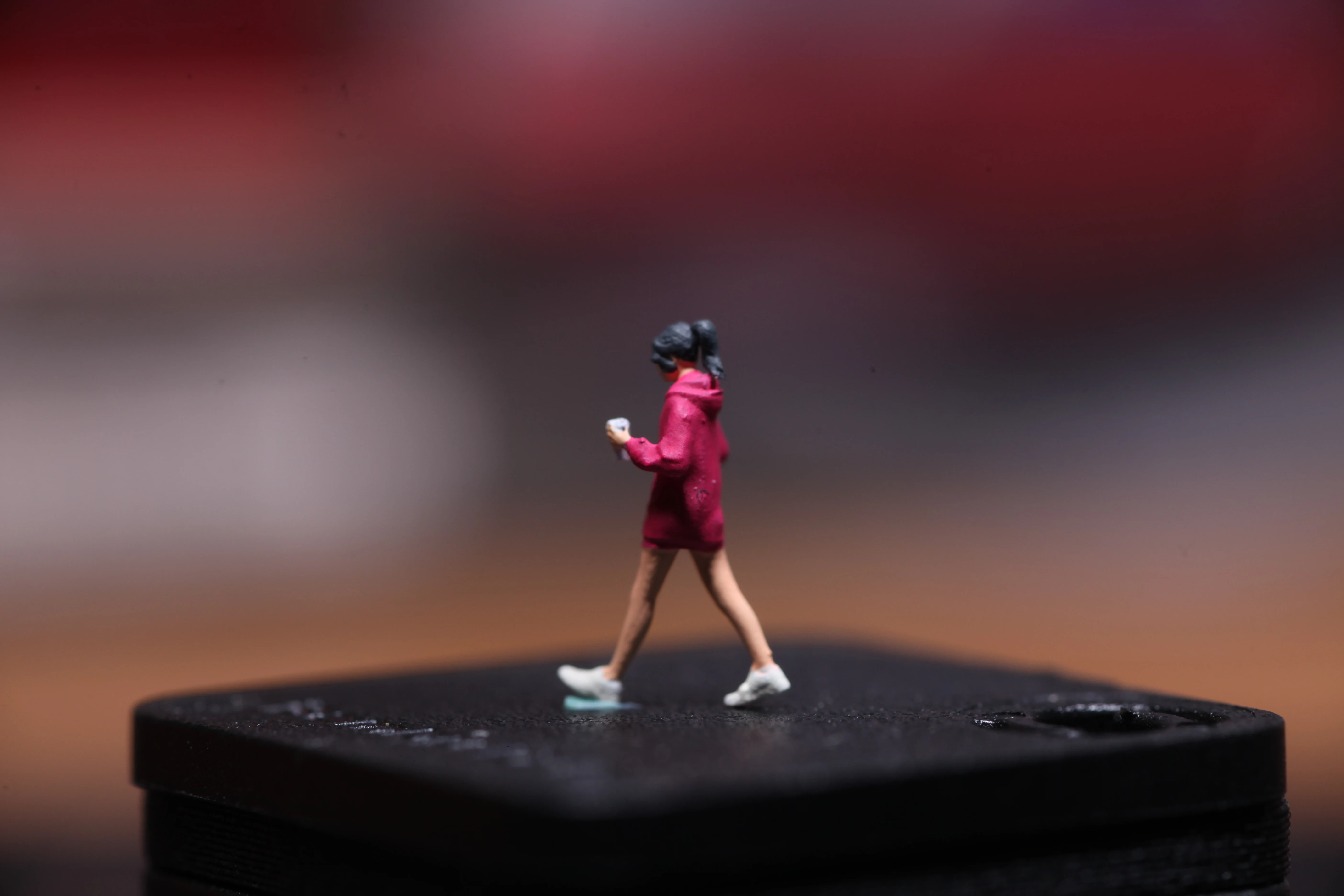 1/160 N GAUGE train model scene miniature coffee girl