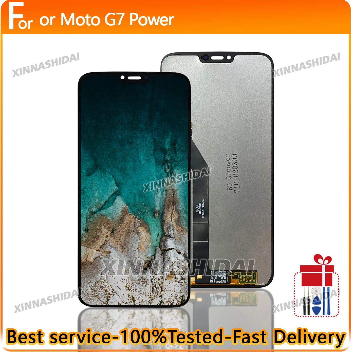 Nuevo Ensamblaje de Pantalla Táctil LCD de Repuesto para Motorola Moto G7 Power, Pantalla LCD para Moto G7 Power