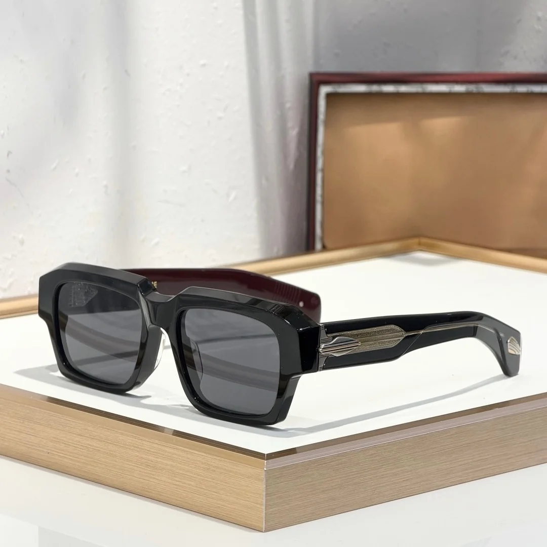 

JM DAKOTA 54-19 Top Quality Mens Sunglasses for Women Classic Punk Luxury Acetate Titanium UV400 Designer Sunglasses with box