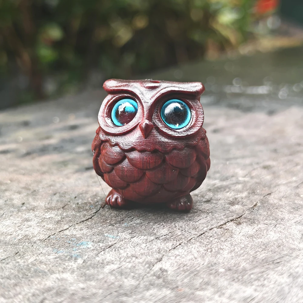 1 Inch Wooden Owl Ornament, Ethnic Style, Simple Style, Suitable for Fireplace, Living Room, Men's Gift, Study Room, Office Decoration, Home Decoration, Christmas Decorations