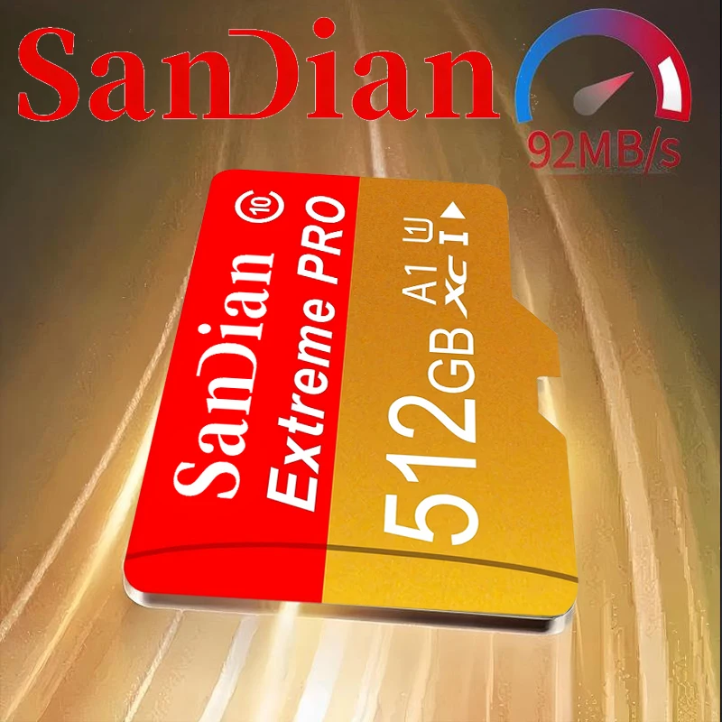 Memory Card 512GB Pro Micro TF SD Card 256GB SD Cards 128GB TF Cards 64GB Temperature Proof for Digital Frame/Body Camera/Camera