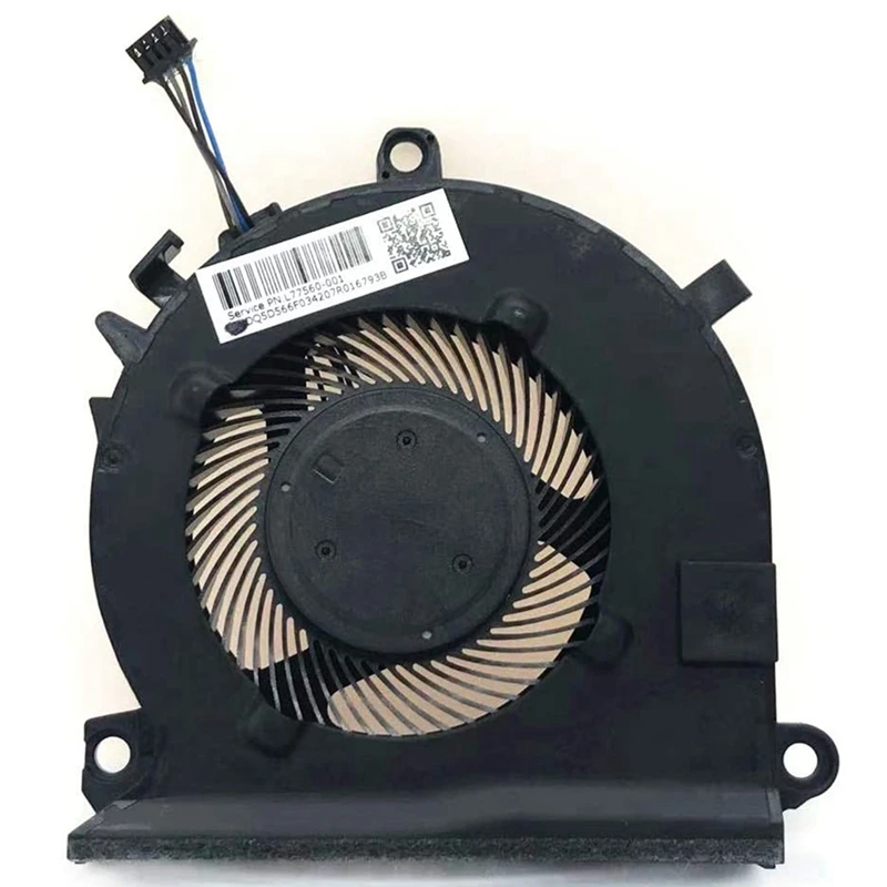 Ventilador de refrigeración de CPU para ordenador portátil, dispositivo DFS2000055K0T DC5V 0.5A 4PIN para HP Pavilion Gaming 15-EC L77560-001