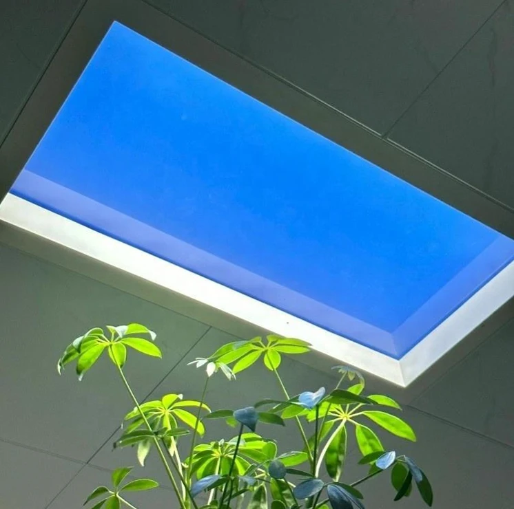 300*600mm，Smart Home Wifi Control Artificial Led Natural Daylight Blue Sky Light LED Ceiling Panel Artificial Skylight