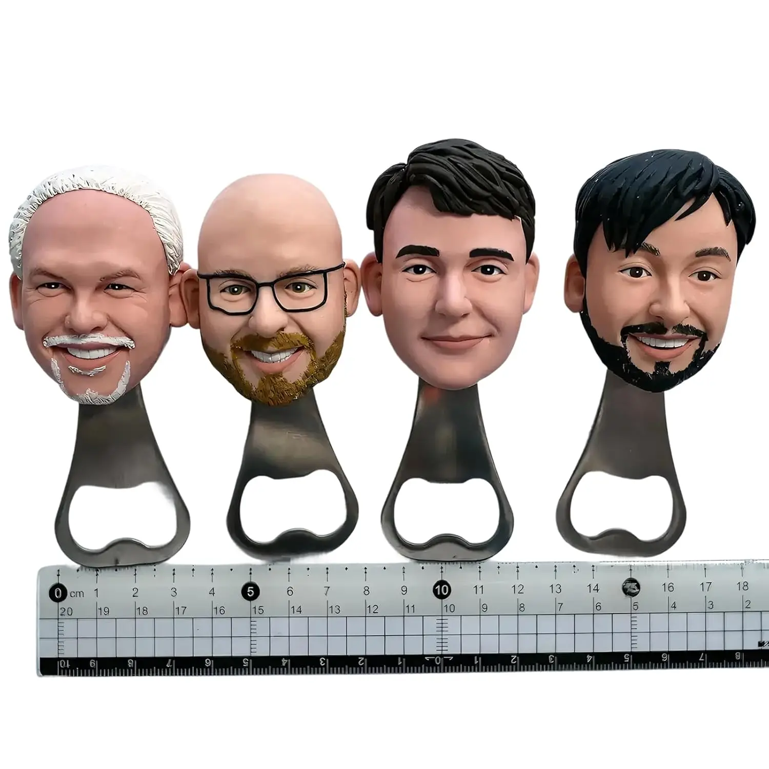 Custom bobblehead Bottle Opener, Handmade Beer Bottle Opener, Personalized Bottle Opener, Groomsman Gift, Bartender Gifts
