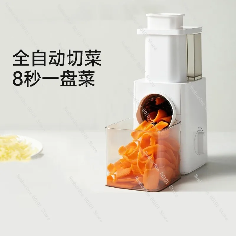 Electric Vegetable Slicer, 3-second Slicing to Prevent Hand Injury, Multi-functional Slicing Wonder for Kitchen