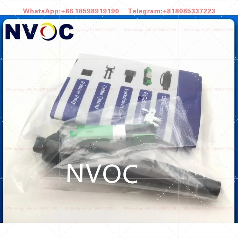 10Pcs Outdoor Waterproof OPTITAP Assembly Optical Mini IP SCAPC SCUPC Field Installable Fast Connector Compatible with Cor Ning