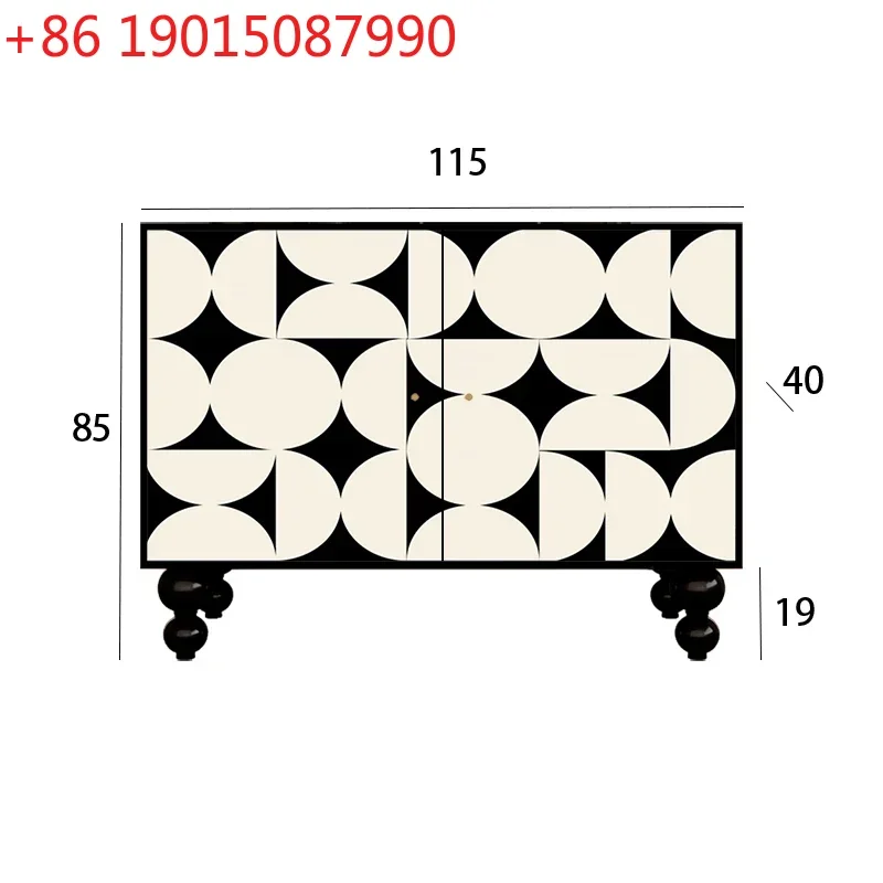 

Легкий роскошный простой геометрический входной декоративный шкаф, многофункциональный встроенный боковой шкаф без установки