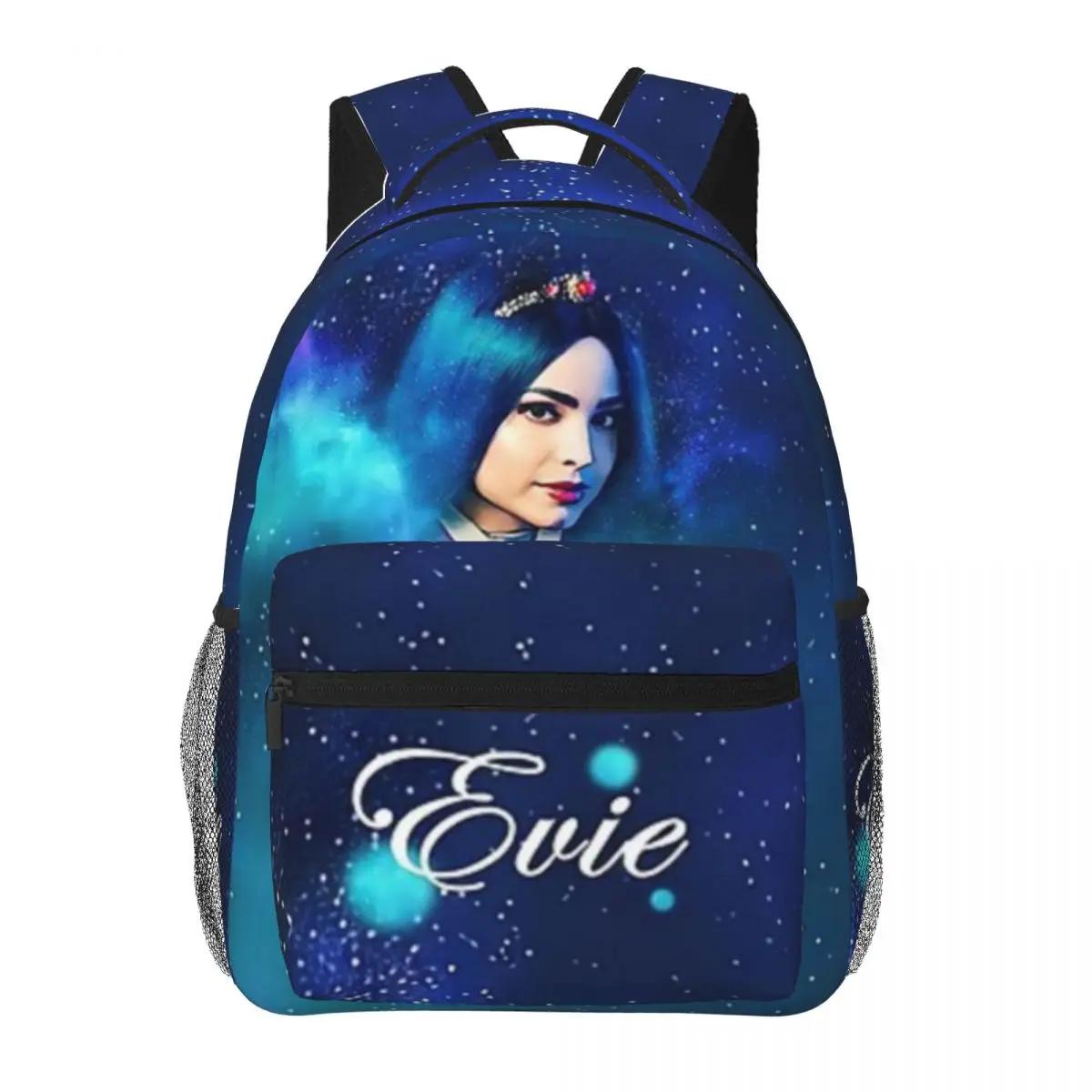 Evie Blue Princess - Descendants 3 Backpack Student Schoolbag for Men Women Laptop Canvas Bags 16in