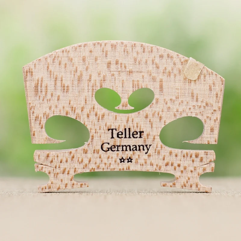 Violin Bridge for German TELLER Academy Two-Star 4/4 European Wood Bridge with Ground Saddle, 2.7-3.6 cm
