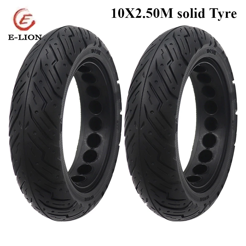 10x2.50M Durable Scooter Tyre Anti-Explosion Tire  for Ninebot Max G30 Electric  Front Rear Wheell 10 Inch Solid