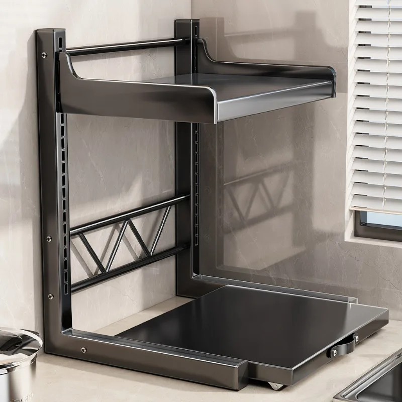 Rice cooker rack, multi-functional microwave oven rack, multi-layer storage rack